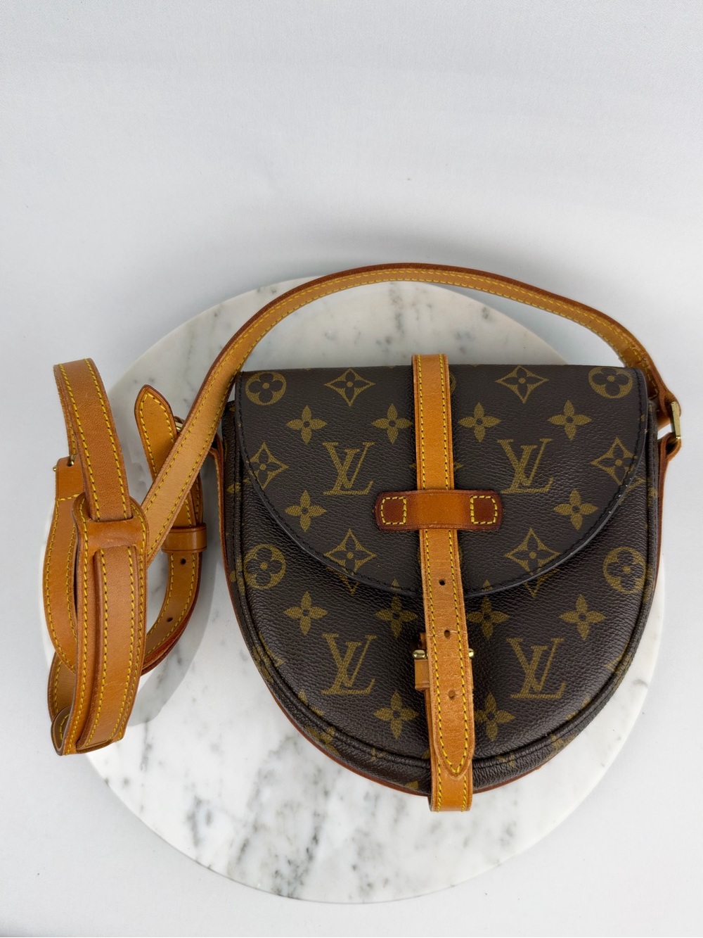 Authentic Louis Vuitton Monogram Chantilly PM M51234 Shoulder Bag W/D NS090412